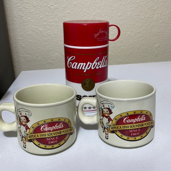 Campbell Kitchen Vintage Campbell Soup Cups And Thermos Cups Dated